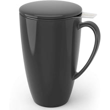 Load image into Gallery viewer, Porcelain Tea Mug with Infuser & Lid