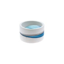 Load image into Gallery viewer, Blue Stripe Resin Pottery