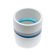 Load image into Gallery viewer, Blue Stripe Resin Pottery