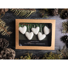 Load image into Gallery viewer, Felted Wool Heart Ornaments

